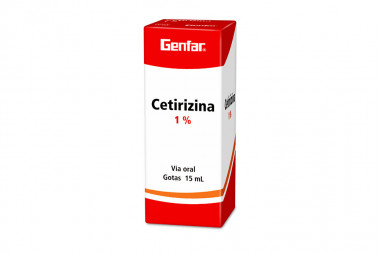 Cetrizina 1 % Gotas Caja Con Frasco Con 15 mL