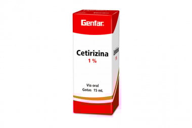 Cetrizina 1 % Gotas Caja Con Frasco Con 15 Ml