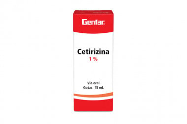 Cetrizina 1 % Gotas Caja Con Frasco Con 15 mL