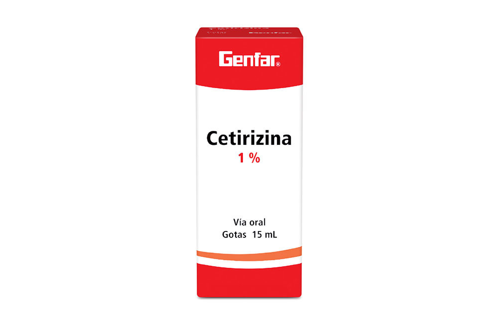 Cetrizina 1 % Gotas Caja Con Frasco Con 15 mL