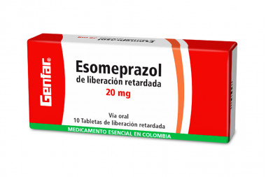 Esomeprazol 20 mg Caja Con 10 Tabletas De Liberación Retardada