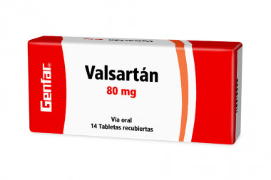 Valsartán 80 mg Caja Con 14 Tabletas Recubiertas 