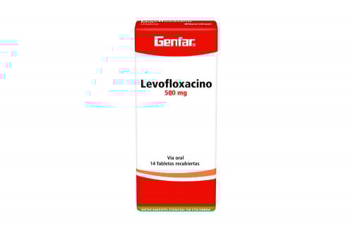 Levofloxacino 500 mg Caja Con 14 Tabletas Recubiertas