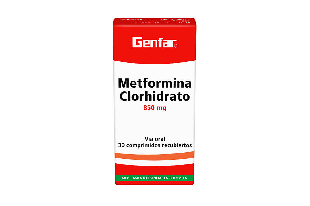 Metformina Winthrop 850 mg Caja Con 30 Tabletas