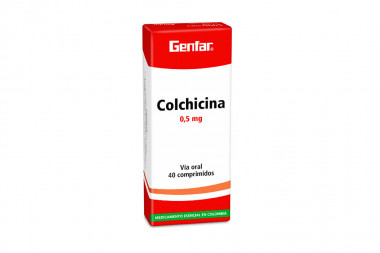 Colchicina 0.5 mg Caja x 40 Comprimidos - Genfar