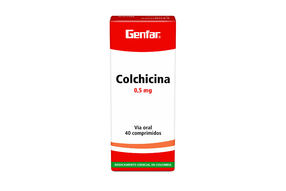 Colchicina 0.5 mg Caja x 40 Comprimidos - Genfar