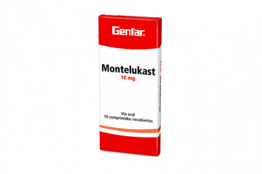 Montelukast 10 mg Caja Con 30 Comprimidos Recubiertos