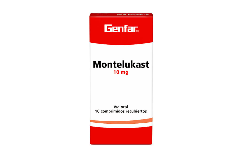 Montelukast 10 mg Caja Con 10 Comprimidos Recubiertos
