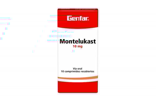 Montelukast 10 mg Caja Con 10 Comprimidos Recubiertos