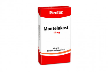 Montelukast 10 mg Caja Con 10 Comprimidos Recubiertos