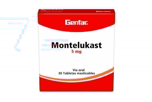 Montelukast 5 mg Caja Con 30 Tabletas Masticables