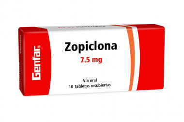 Zopiclona 7.5 mg Caja Con 10 Tabletas Recubiertas - Genfar