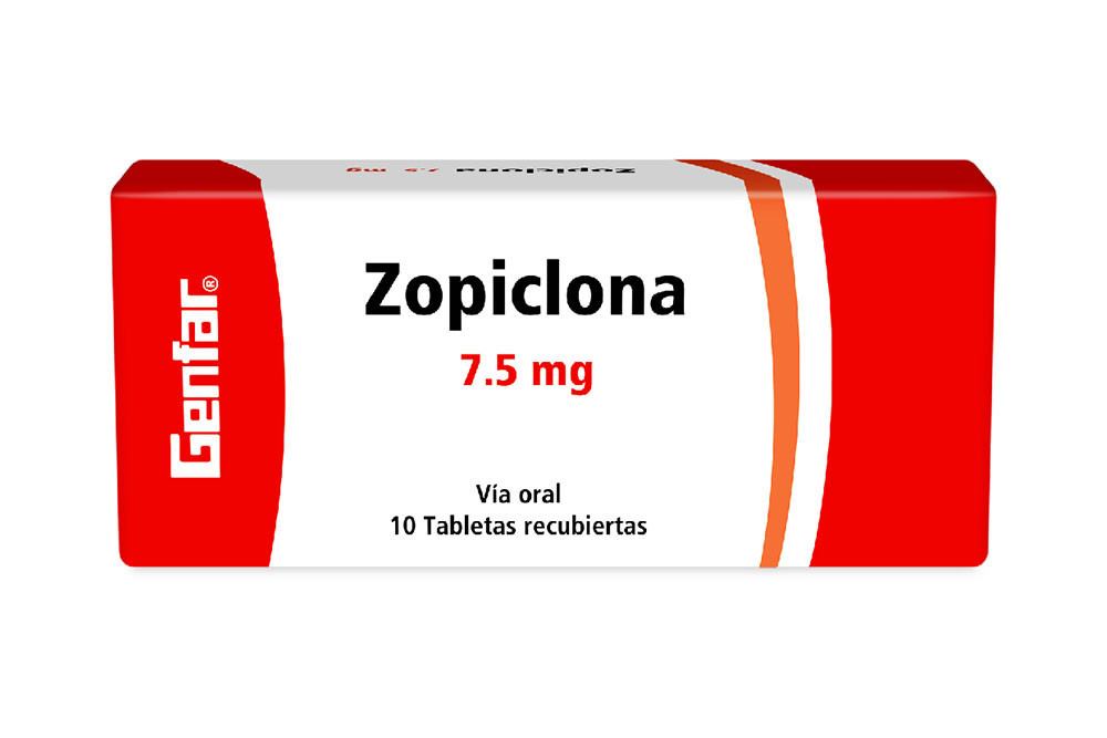 Zopiclona 7.5 mg Caja Con 10 Tabletas Recubiertas - Genfar
