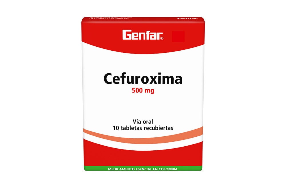 Cefuroxima 500 mg Caja Con 10 Tabletas Recubiertas