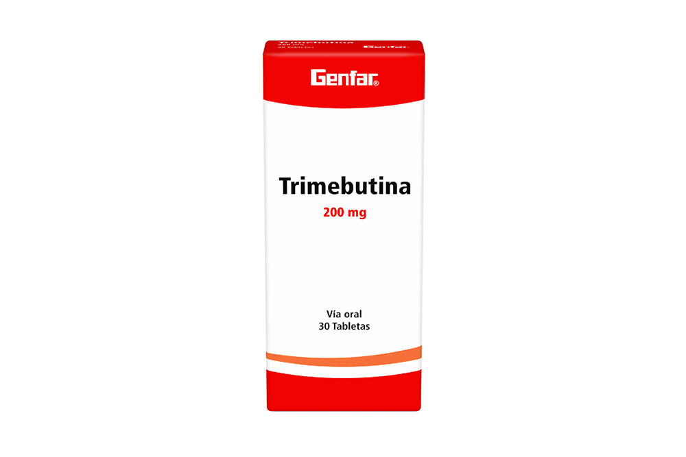 Trimebutina 200 mg Caja x 30 Tabletas – Genfar