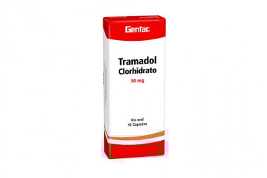Tramadol Clorhidrato 50 Mg Caja Con 10 Cápsulas - Genfar