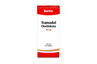 Tramadol Clorhidrato 50 Mg Caja Con 10 Cápsulas - Genfar
