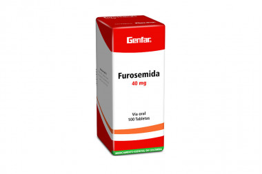Furosemida 40 mg Caja Con 100 Tabletas - Genfar