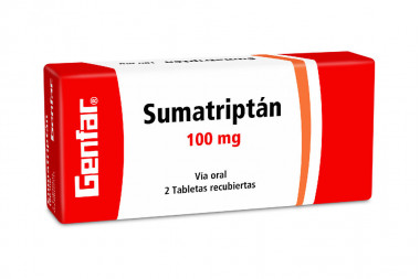 Sumatriptán 100 mg Caja Con 2 Tabletas Recubiertas