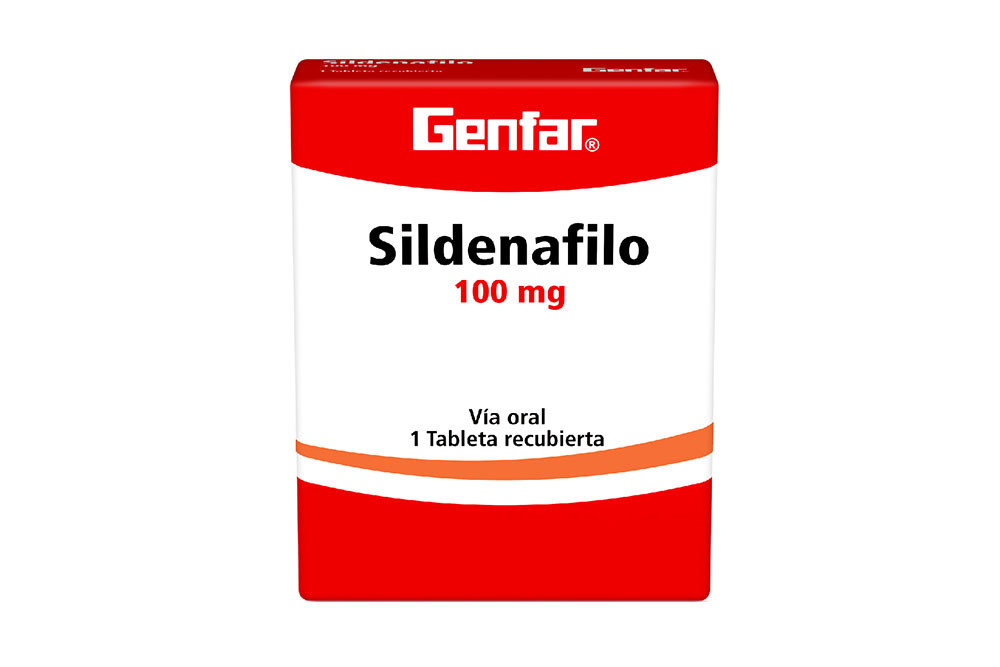 Sildenafilo 100 mg Caja 1 Tableta Recubierta