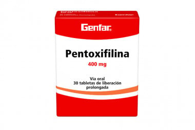 Pentoxifilina 400 mg Caja...