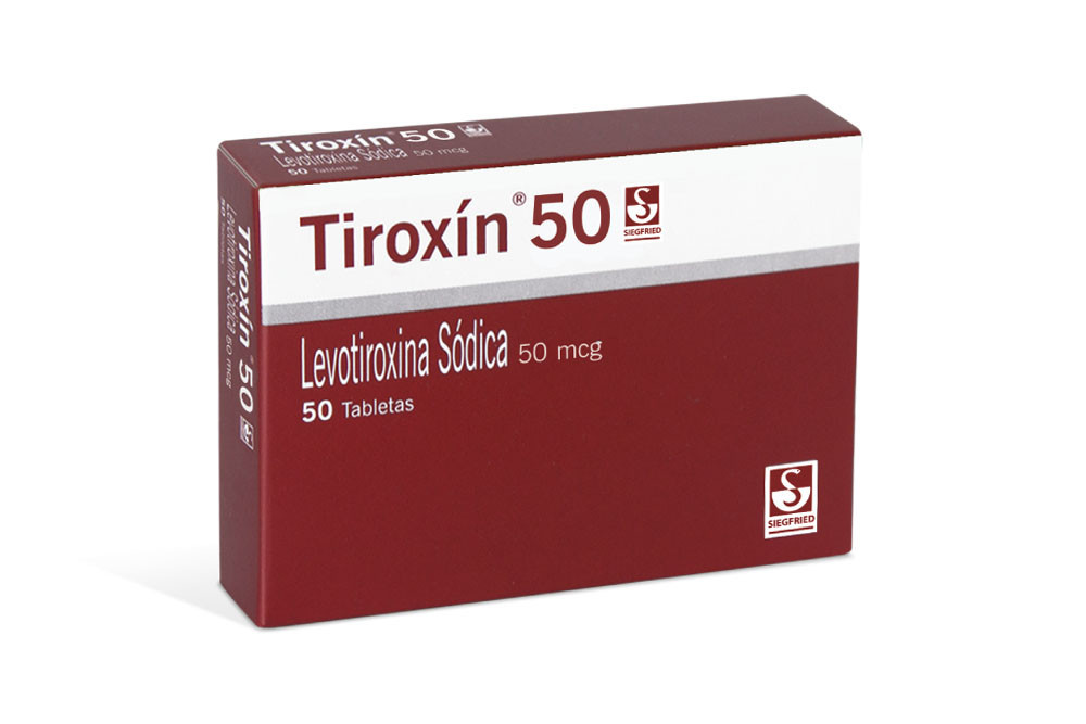 Tiroxín 50 mcg Caja Con 50 Tabletas