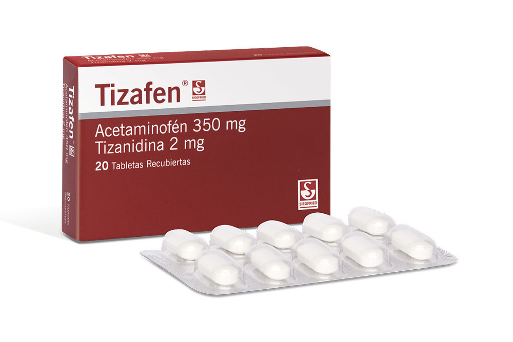 Tizafen 350 / 2 mg Caja Con 20 Tabletas