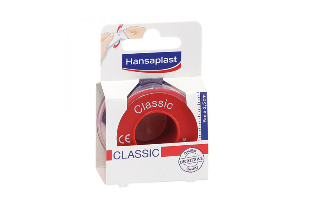 Esparadrapo Hansaplast Sensitive Clasic Caja Con 1 Rollo Con 5m x 2,5 cm