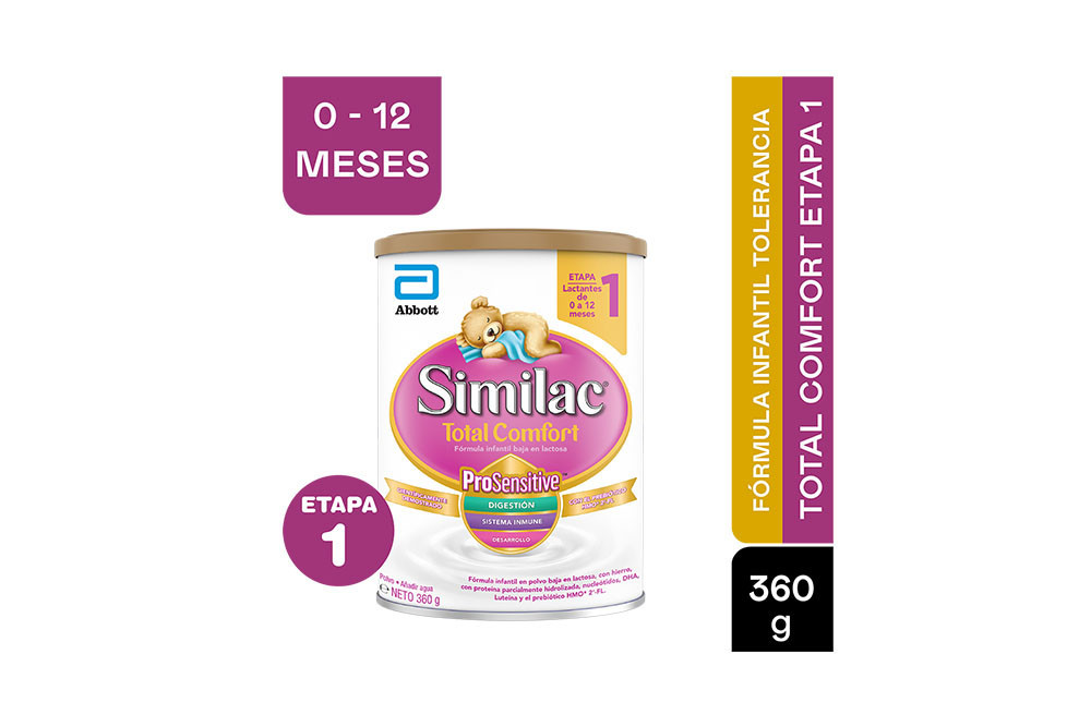 Similac 1 Total Comfort Lactantes 0 A 12 Meses Tarro Con 360 g Similac 1 Total Comfort Lactantes 0 A 12 Meses Tarro Con 360 G