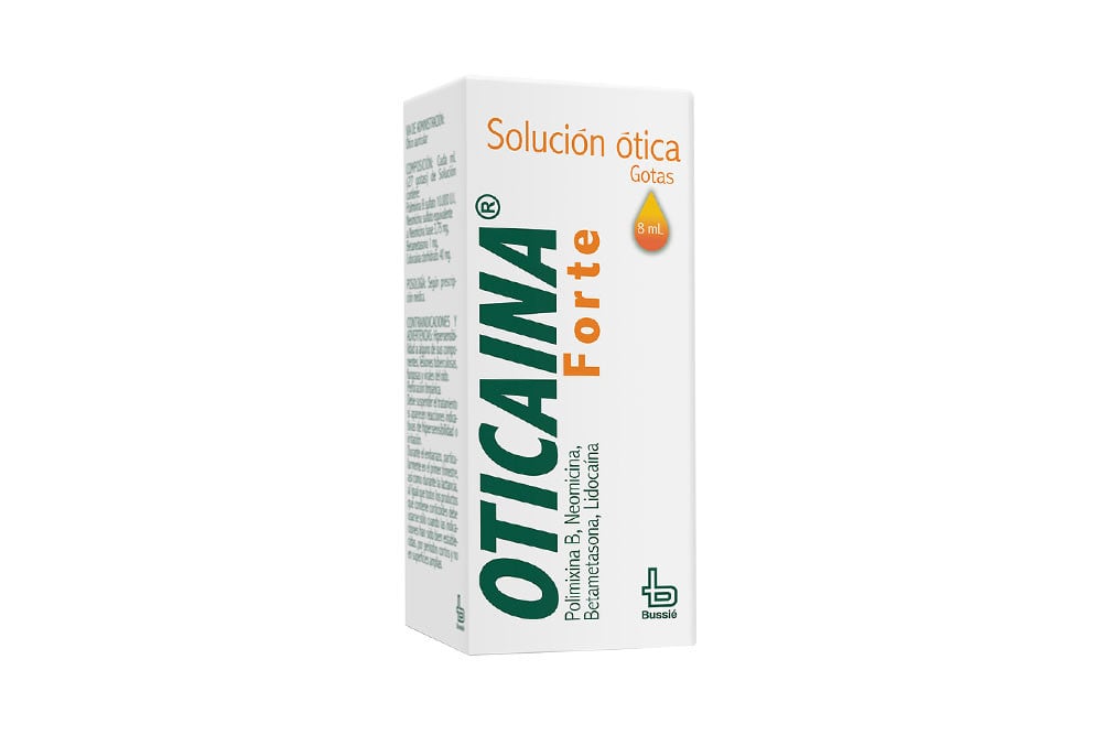 Oticaina Forte Solución Ótica Caja Con Frasco Con 8 mL