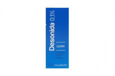 desonida 0,1 % loción corticosteroide no fluroato en frasco con 30 ml