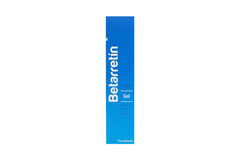 betarretín tretinoína 0,025 % gel en tubo 30 g