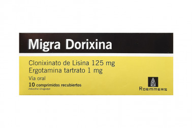 Migra Dorixina 125 / 1 mg Caja Con 10 Comprimidos Recubiertos