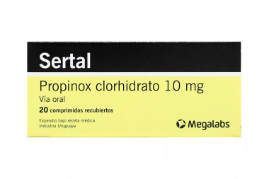 Sertal 10 mg Caja Con 20 Comprimidos Recubiertos 