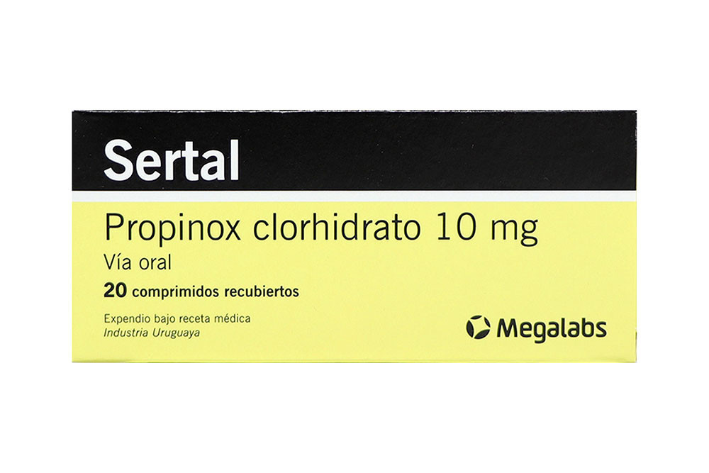 Sertal 10 mg Caja Con 20 Comprimidos Recubiertos 