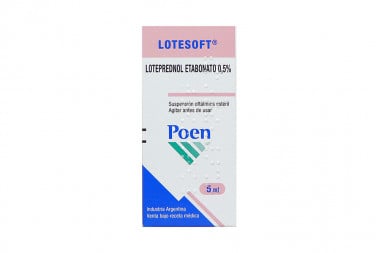 lotesoft0.5 % suspensión oftálmica estéril frasco con 5 ml