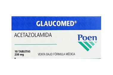 Glaucomed 250 mg Caja Con 10 Tabletas