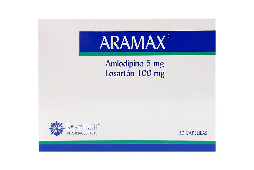 ARAMAX  5 / 100 mg  Caja Con 30 Cápsulas