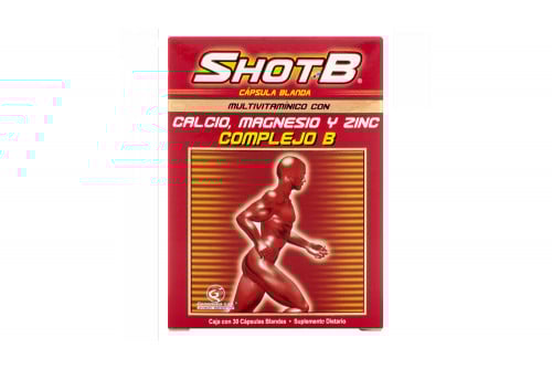ShotB Complejo B Caja Con 30 Cápsulas Blandas