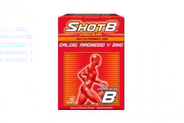 ShotB Complejo B Caja Con 30 Cápsulas Blandas