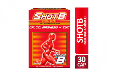 ShotB Complejo B Caja Con 30 Cápsulas Blandas