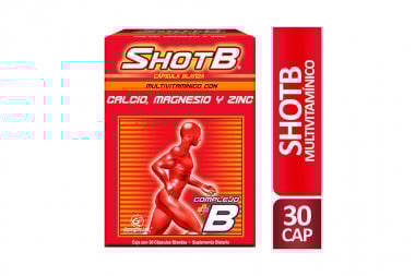 ShotB Complejo B Caja Con 30 Cápsulas Blandas