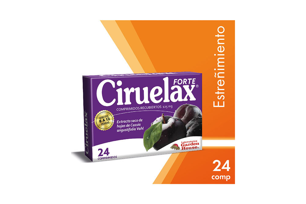 Laxante Ciruelax Forte 125 Mg Caja Con 24 Comprimidos Recubiertos