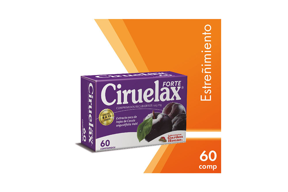 Ciruelax Forte 125 mg Caja Con 60 Comprimidos 
