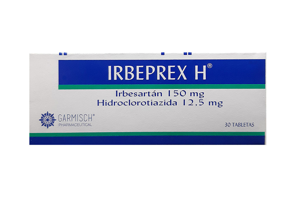 Irbeprex H 150 / 12.5 mg Caja Con 30 Tabletas
