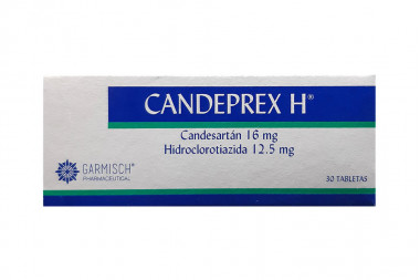CANDEPREX H 12.5 mg Caja Con 30 Tabletas