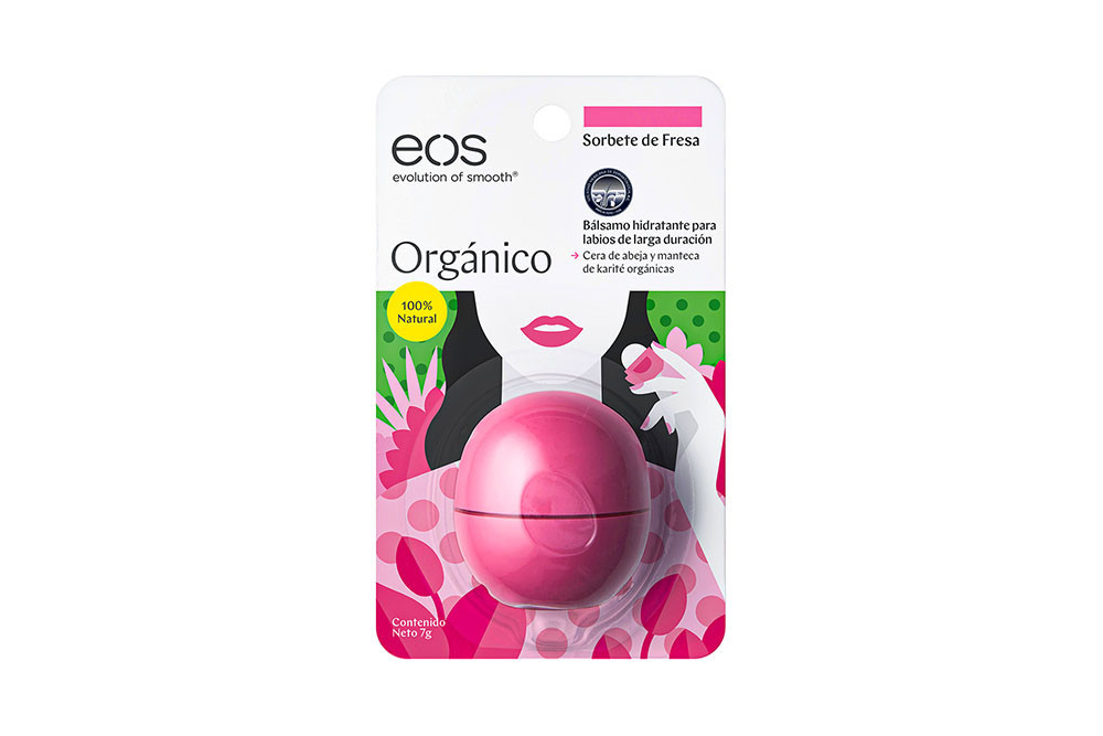 BALSAMO LABIAL EOS Bálsamo Labial Eos Sorbete De Fresa Empaque Con 7 G