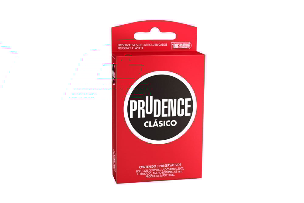 PRESERVATIVOS (CONDONES) PRUDENCE Condones Prudence Clásico Caja Con 3 Unidades