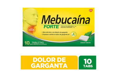 Mebucaína Forte Menta Caja Con 10 Tabletas
