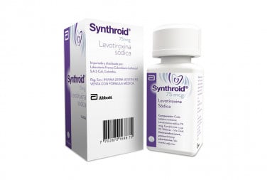 Synthroid 75 mcg Frasco Con 90 Tabletas